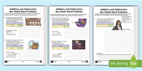 addition and subtraction worded problems year 5|👉 Addition and Subtraction Bar Model Word Problems .